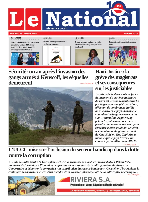 Une de l'édition 2328