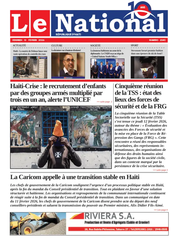 Une de l'édition 2340