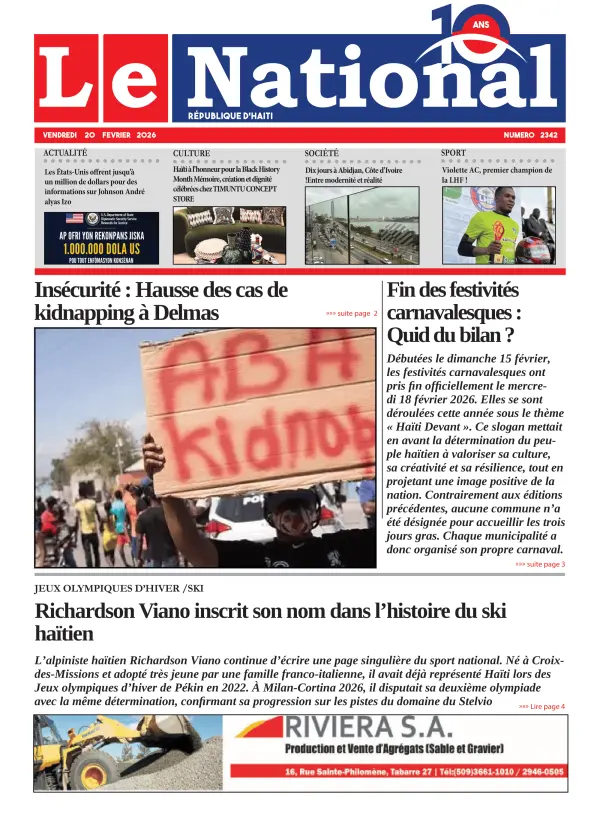 Une de l'édition 2342