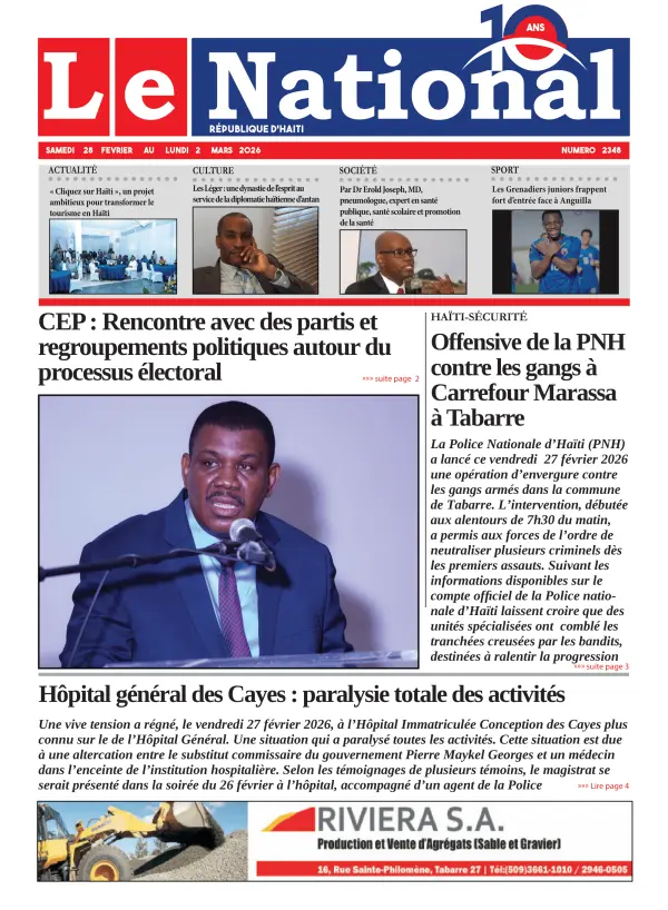 Une de l'édition 2348