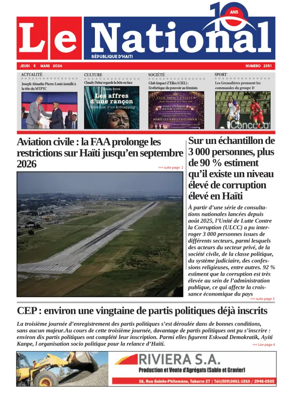 Une de l'édition 2351