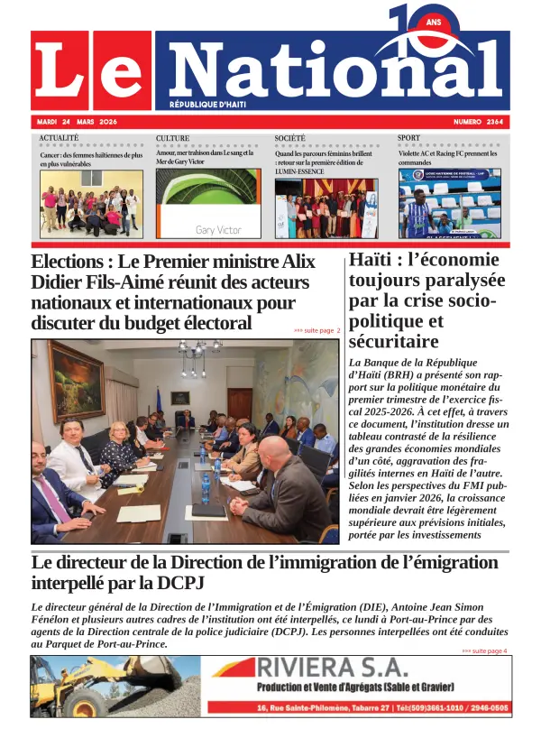 Une de l'édition 2364