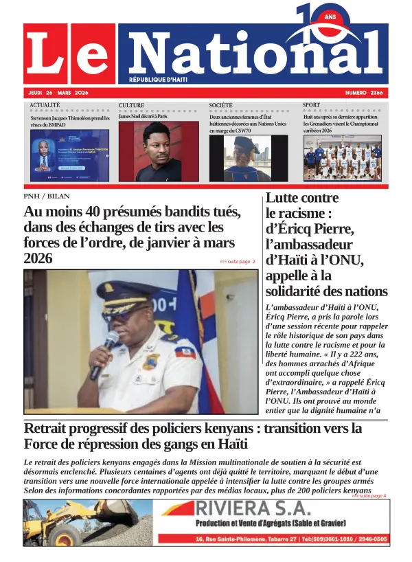 Une de l'édition 2366
