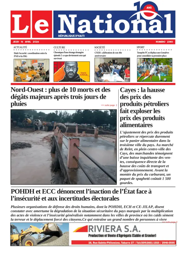 Une de l'édition 2380