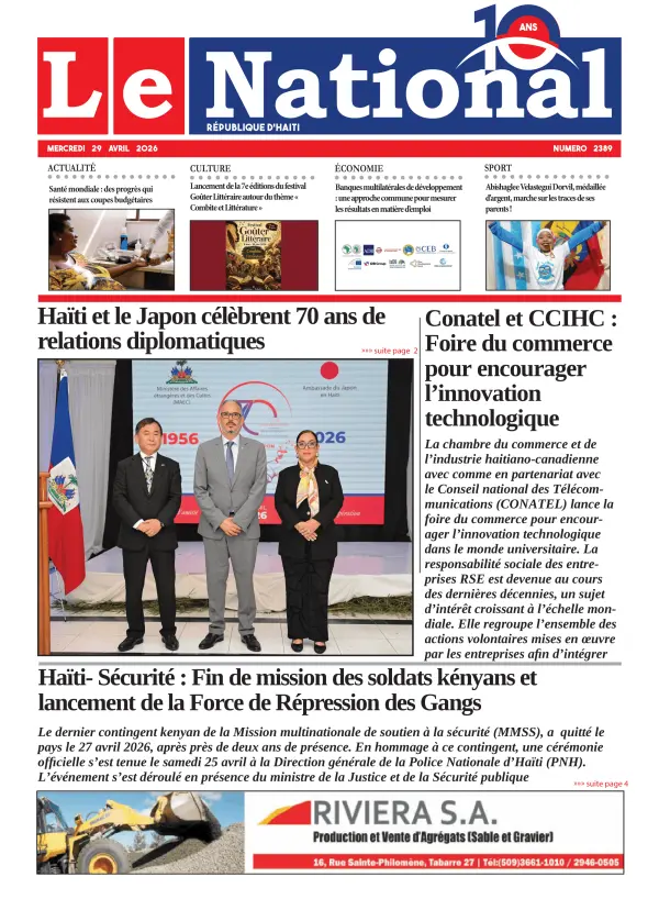 Une de l'édition 2389