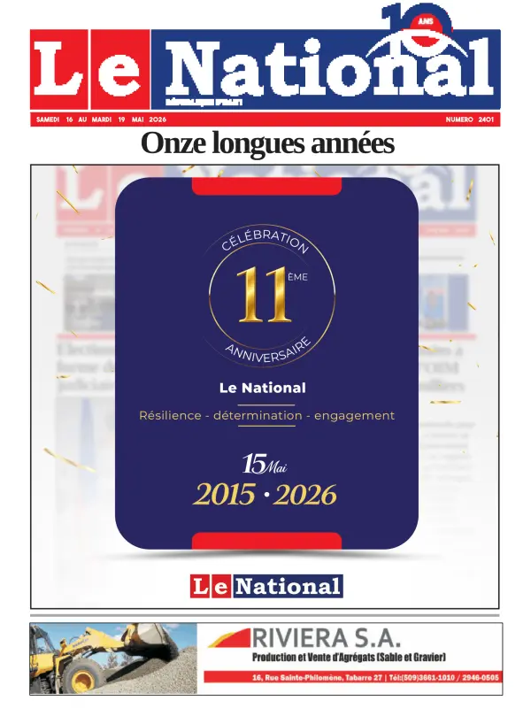 Une de l'édition 2401
