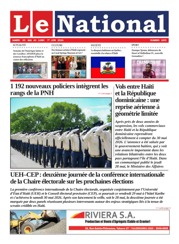 Une de l'édition 2410