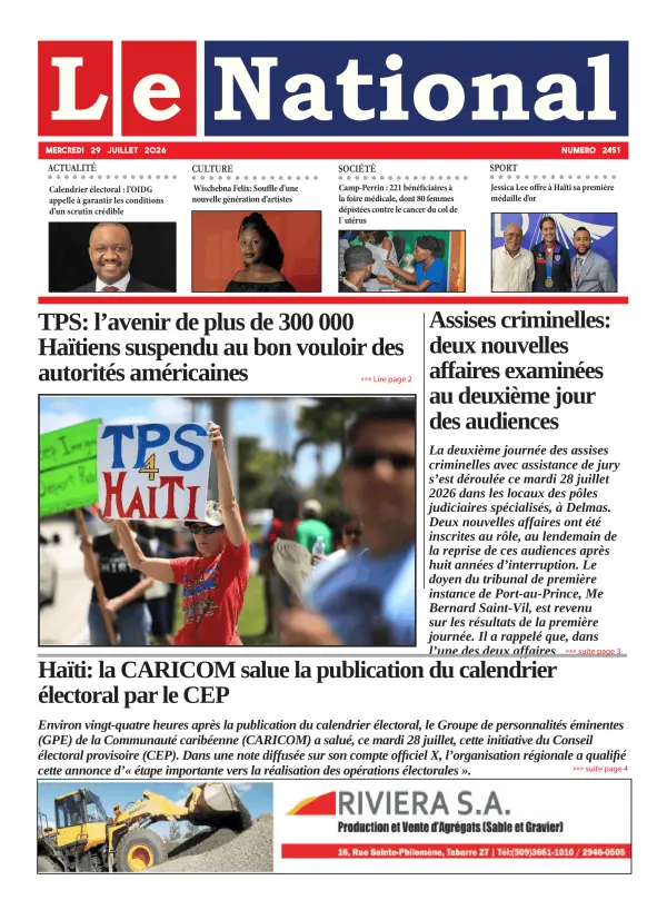 Une de l'édition 2451