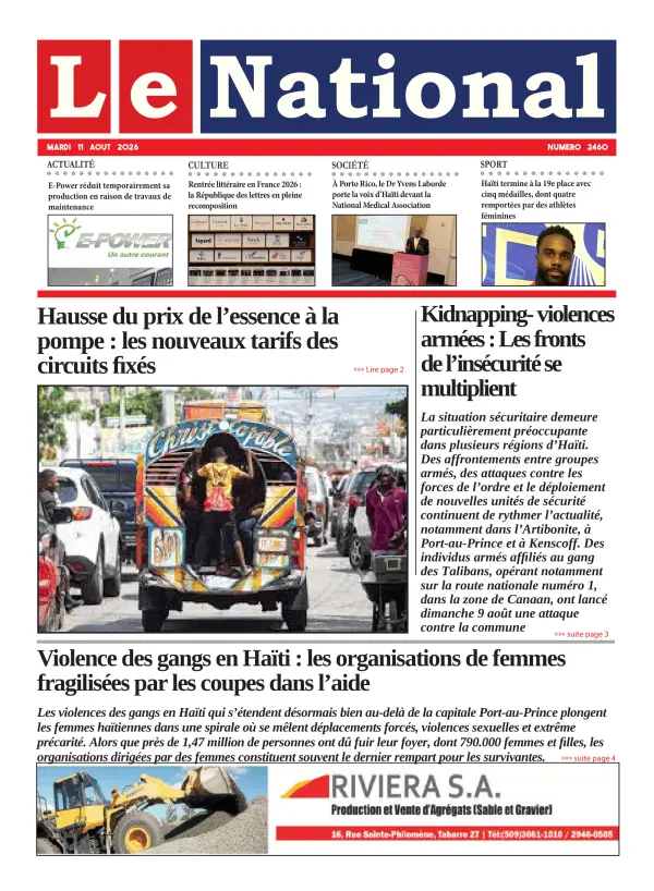 Une de l'édition 2460