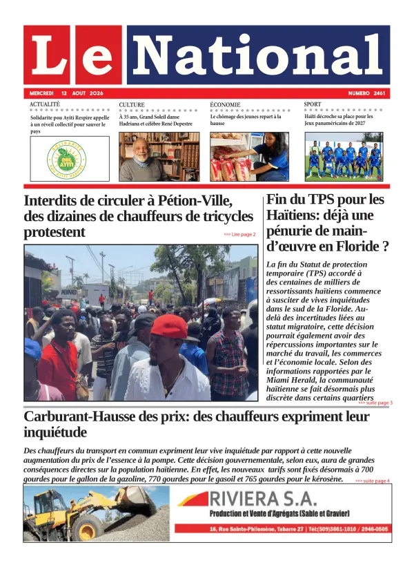 Une de l'édition 2461