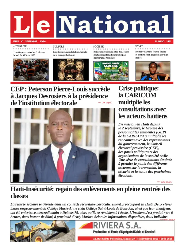 Une de l'édition 2481