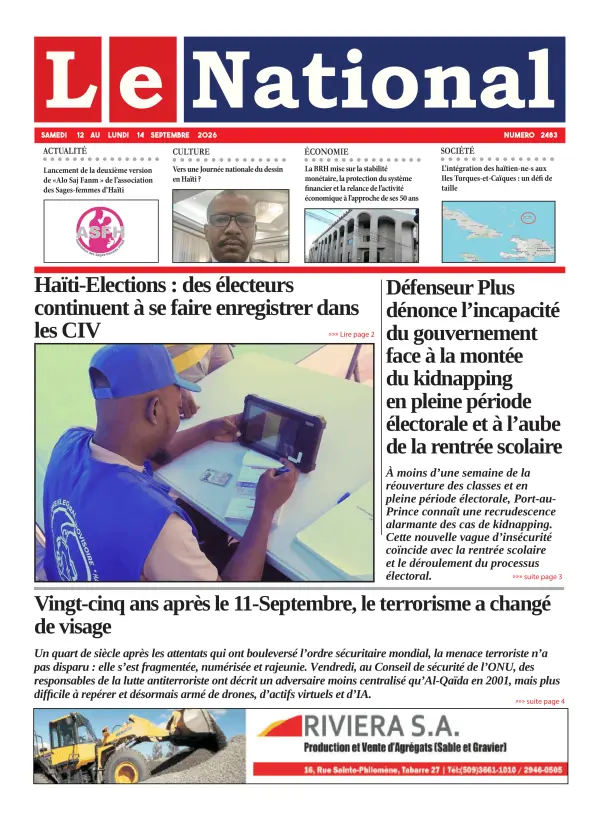Une de l'édition 2483