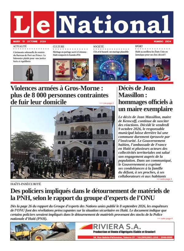 Une de l'édition 2504