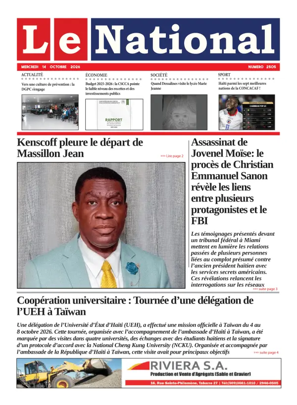 Une de l'édition 2505