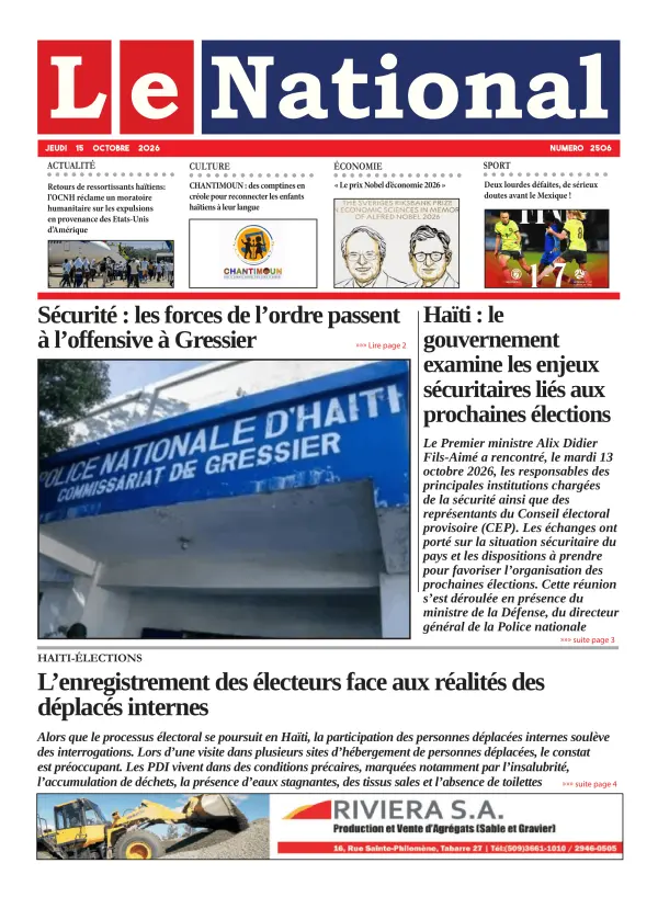 Une de l'édition 2506
