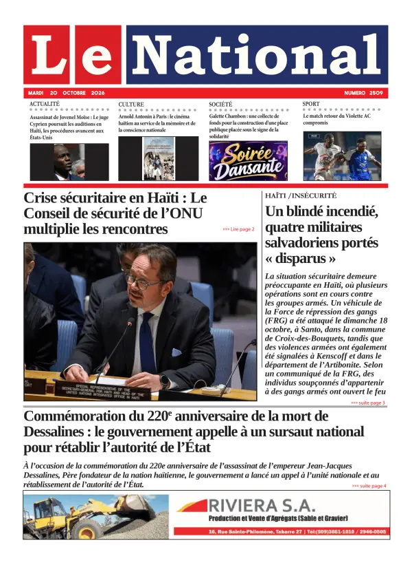 Une de l'édition 2509
