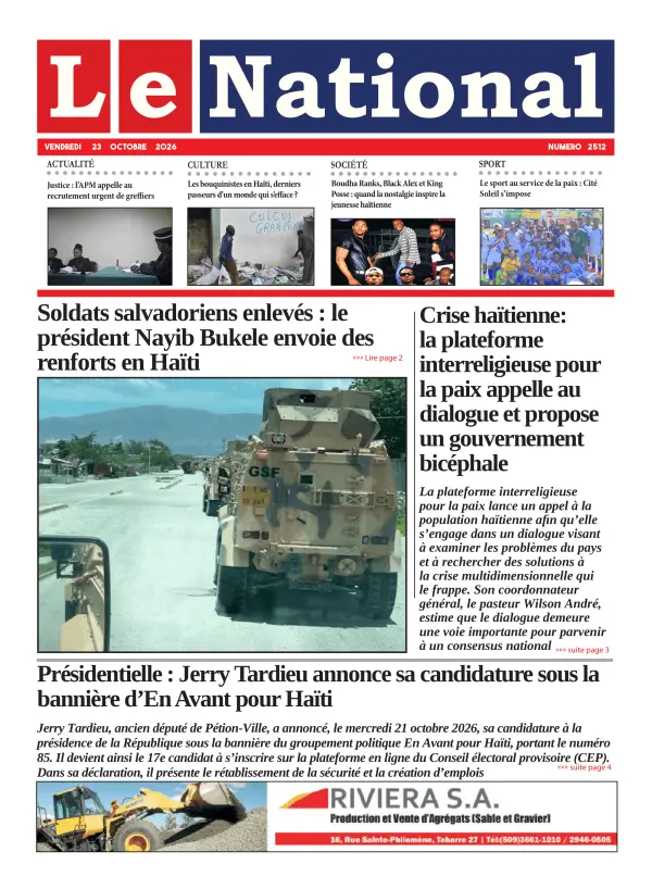 Une de l'édition 2512