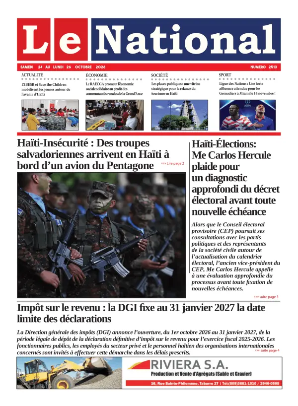 Une de l'édition 2513