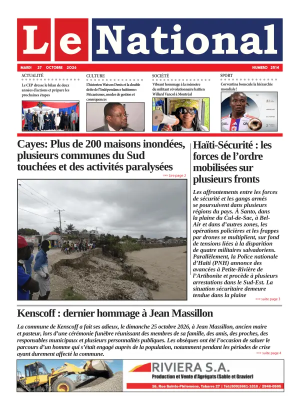 Une de l'édition 2514