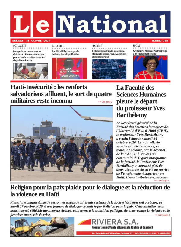 Une de l'édition 2515