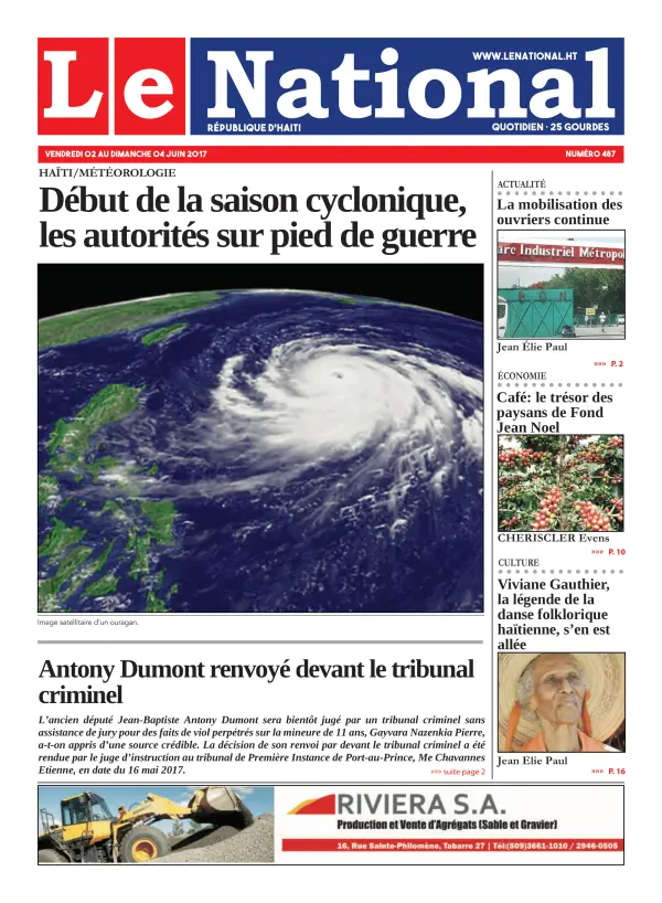 Une de l'édition 487