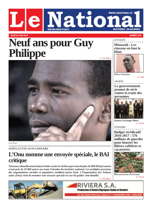 Une de l'édition 499