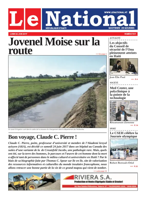 Une de l'édition 501