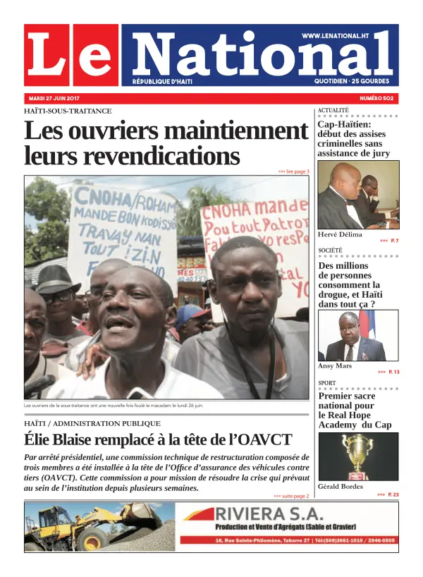 Une de l'édition 502