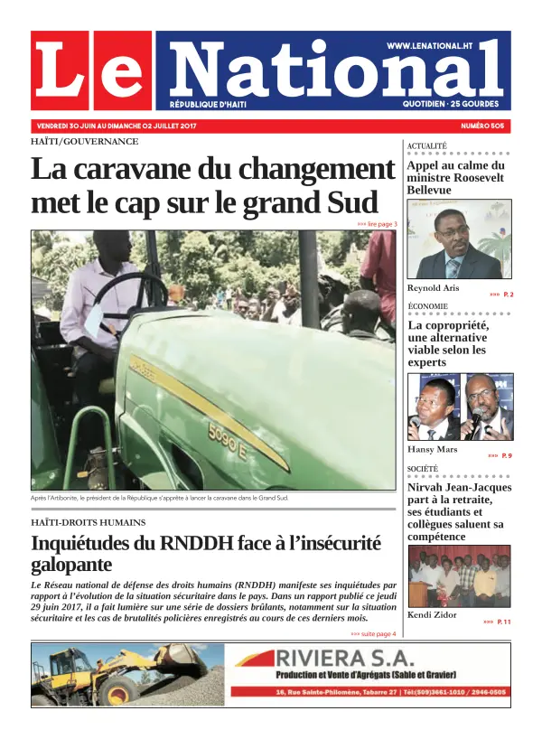 Une de l'édition 505